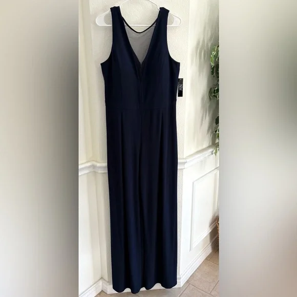 Night Way Collections Navy Blue Jumpsuit - Picture 3 of 7